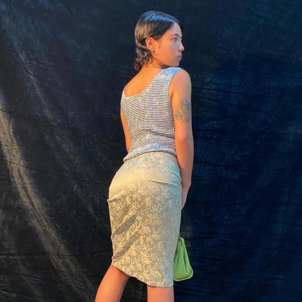 Vintage silk skirt